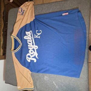 Kansas City Royals Blue Gold Stitches Jersey Xl I2